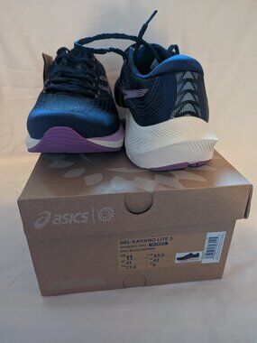 Asics Gel Kayano Lite 3 Running Shoes, Dive Blue/Orchid, Women Sz. US 11